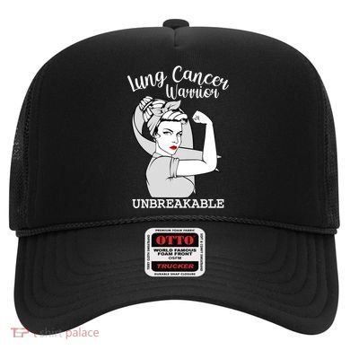 Lung Cancer Warrior Unbreakable Strong Awareness Gift Hat