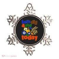 Let's Dig And Play I'm 4 Four Today 4th Birthday Party Excavator Ornament thumb 0