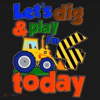 Let's Dig And Play I'm 4 Four Today 4th Birthday Party Excavator Ornament thumb 1