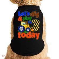 Let's Dig And Play I'm 3 Three Today 3rd Birthday Party Excavator Doggie Tank thumb 0