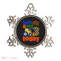 Let's Dig And Play I'm 3 Three Today 3rd Birthday Party Excavator Ornament thumb 0