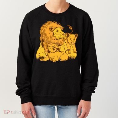 Lion Dad And Babies Women's Sweatshirt
