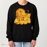 Lion Dad And Babies Women's Sweatshirt thumb 0