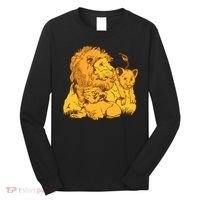 Lion Dad And Babies Long Sleeve Shirt thumb 0