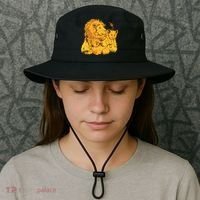 Lion Dad And Babies Bucket Hat thumb 3