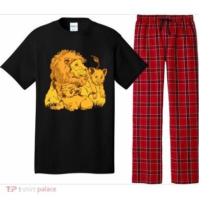 Lion Dad And Babies Pajama Set