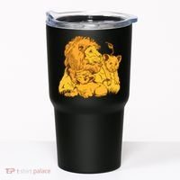 Lion Dad And Babies Tumbler thumb 0