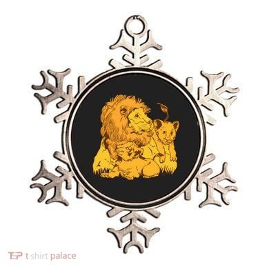 Lion Dad And Babies Ornament