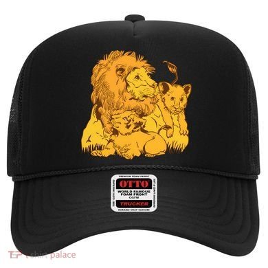 Lion Dad And Babies Hat