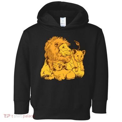 Lion Dad And Babies Toddler Hoodie