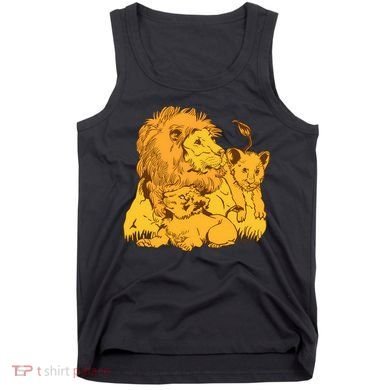 Lion Dad And Babies Tank Top