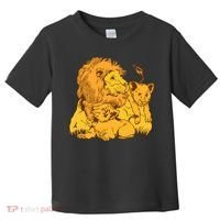 Lion Dad And Babies Toddler T-Shirt thumb 0