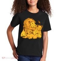 Lion Dad And Babies Kids T-Shirt thumb 2