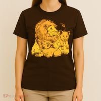 Lion Dad And Babies T-Shirt thumb 4
