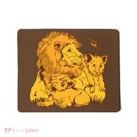 Lion Dad And Babies Mousepad thumb 0