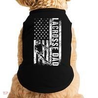 Lacrosse DAD American Flag Lax Daddy Father's Day Doggie Tank thumb 0