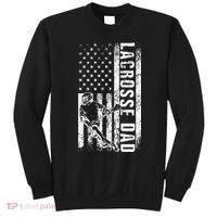 Lacrosse DAD American Flag Lax Daddy Father's Day Sweatshirt thumb 0