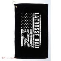 Lacrosse DAD American Flag Lax Daddy Father's Day Golf Towel thumb 0