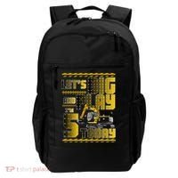 Let's Dig And Play I'm 5 Today 5th Birthday Party Excavator Backpack thumb 0