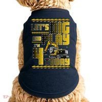 Let's Dig And Play I'm 4 Today 4th Birthday Party Excavator Doggie Tank thumb 0