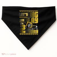 Let's Dig And Play I'm 2 Today 2nd Birthday Party Excavator USA-Made Doggie Bandana thumb 0