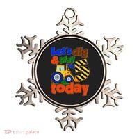 Let's Dig And Play I'm 5 Five Today 5th Birthday Party Excavator Ornament thumb 0