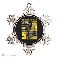 Let's Dig And Play I'm Five 5 Today 5th Birthday Party Excavator Ornament thumb 0