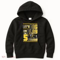 Let's Dig And Play I'm Five 5 Today 5th Birthday Party Excavator Kids Hoodie thumb 0