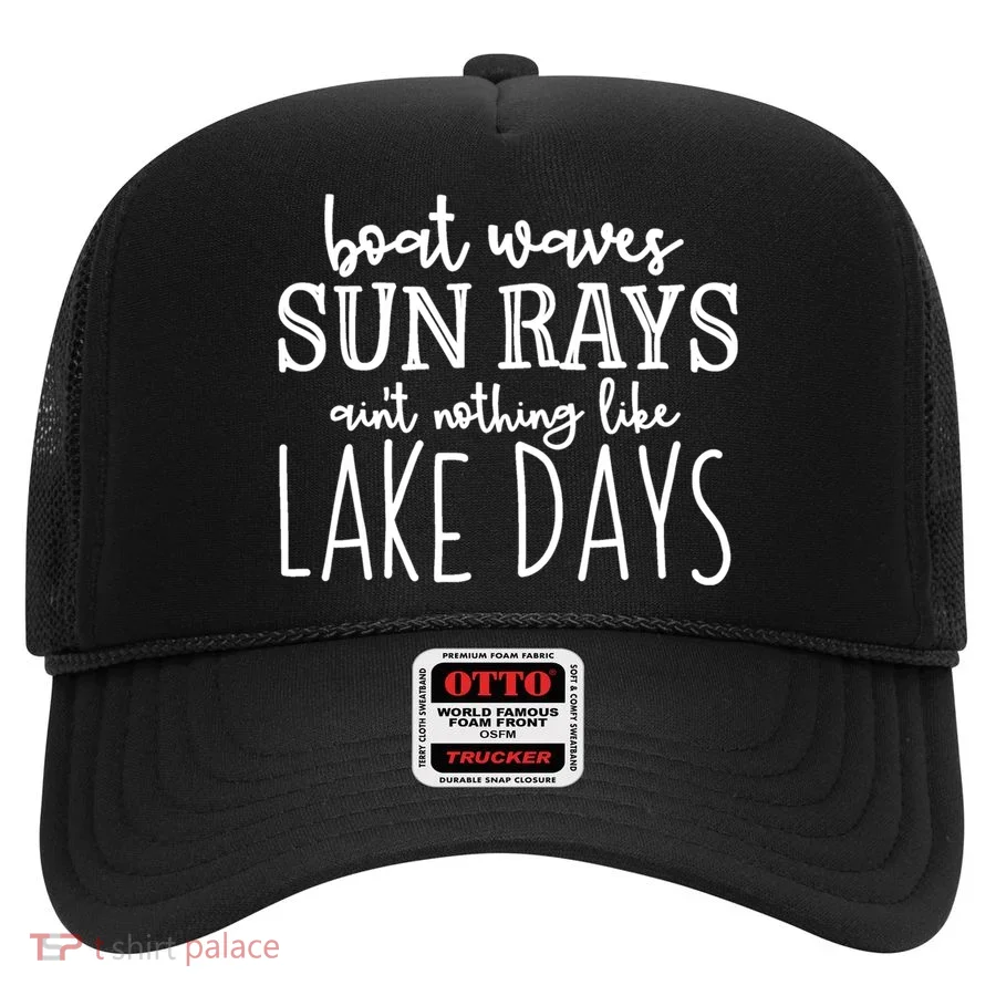 Lake Days Boat Waves Sun Rays Love Tee Gift Hat