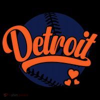 Love Detroit Baseball Toddler Hoodie thumb 2