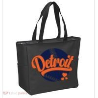 Love Detroit Baseball Tote Bag thumb 2