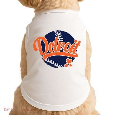 Love Detroit Baseball Doggie Tank