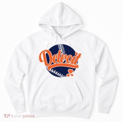 Love Detroit Baseball Hoodie