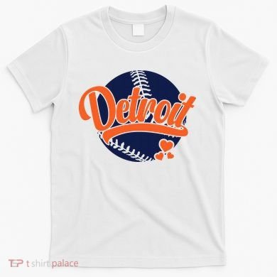 Love Detroit Baseball T-Shirt