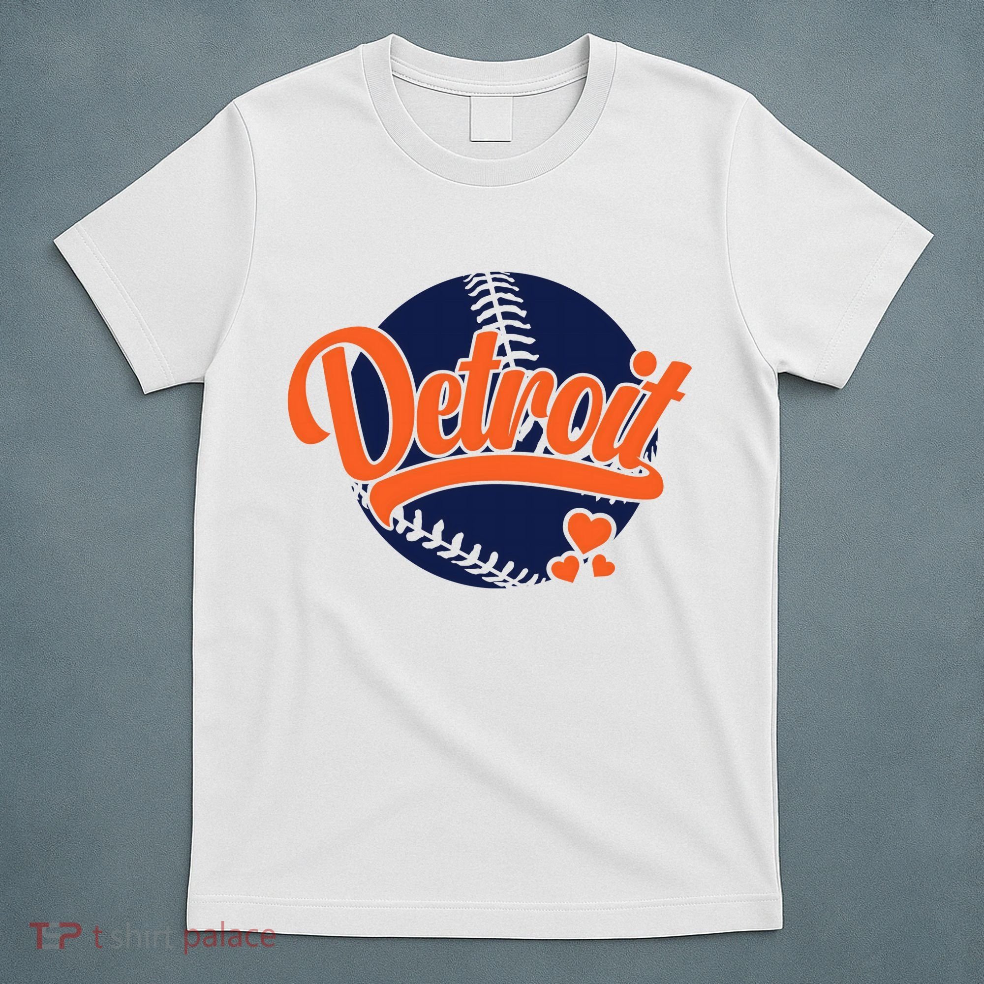 Love Detroit Baseball T-Shirt