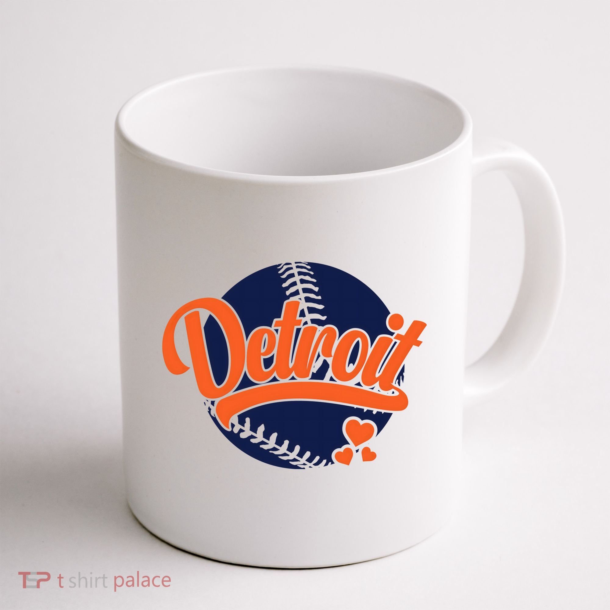 Love Detroit Baseball Coffee Mug