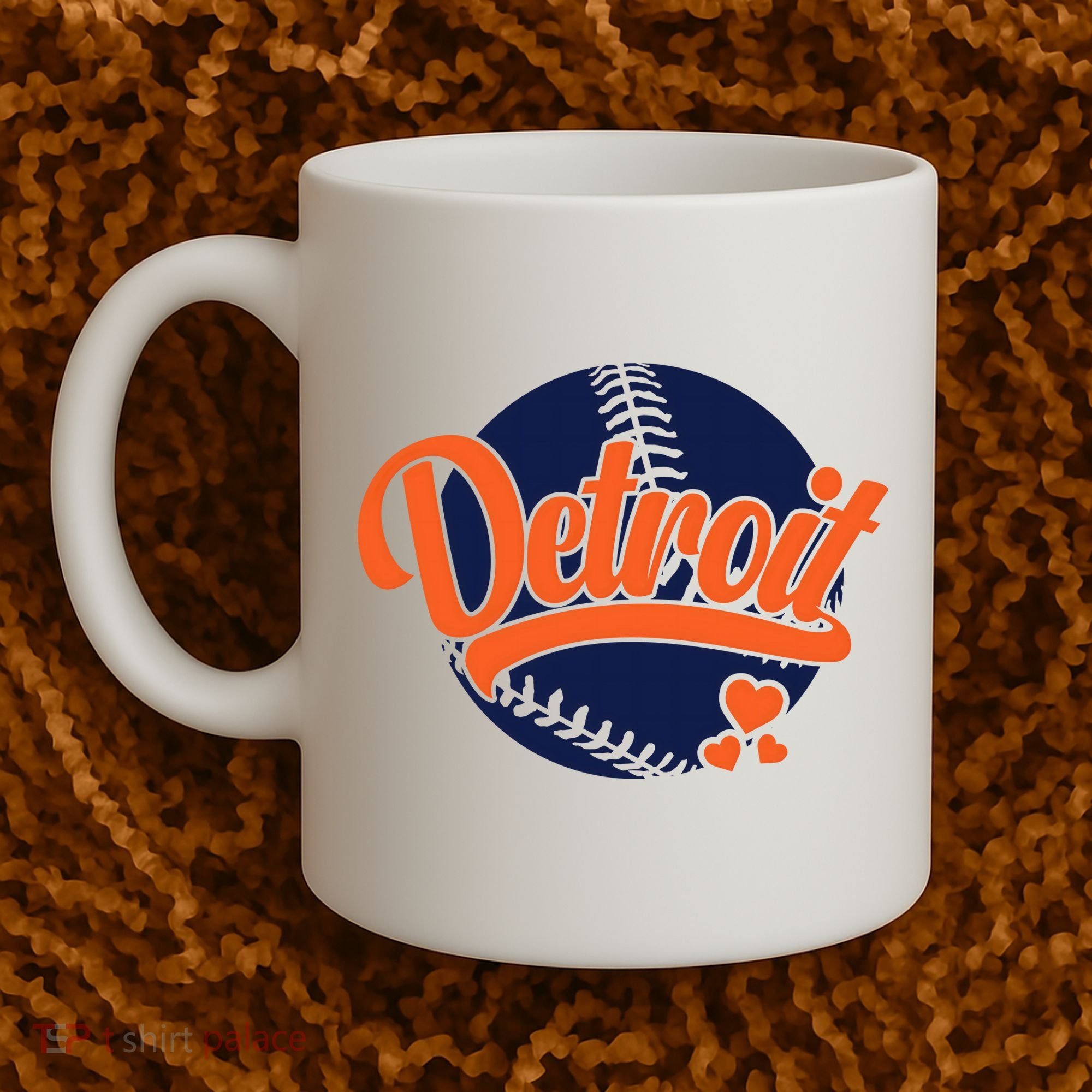 Love Detroit Baseball Coffee Mug