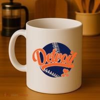 Love Detroit Baseball Coffee Mug thumb 4