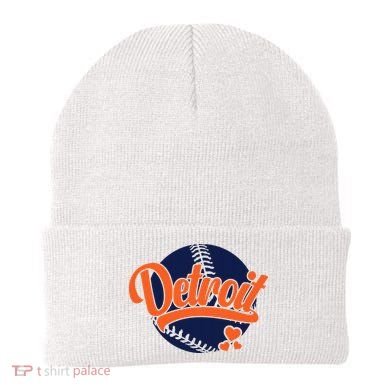 Love Detroit Baseball Beanie