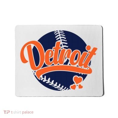 Love Detroit Baseball Mousepad