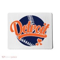 Love Detroit Baseball Mousepad thumb 0