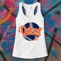 Love Detroit Baseball Women's Tank Top thumb 3