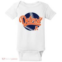 Love Detroit Baseball Baby Bodysuit thumb 0