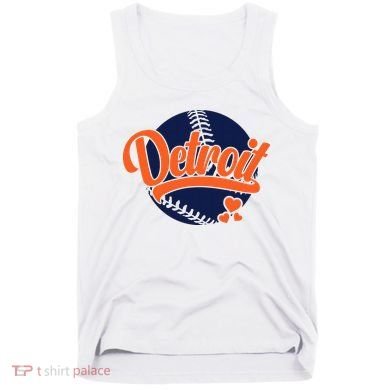 Love Detroit Baseball Tank Top