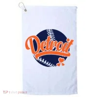 Love Detroit Baseball Golf Towel thumb 0