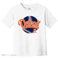 Love Detroit Baseball Toddler T-Shirt thumb 0