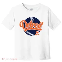 Love Detroit Baseball Toddler T-Shirt thumb 0