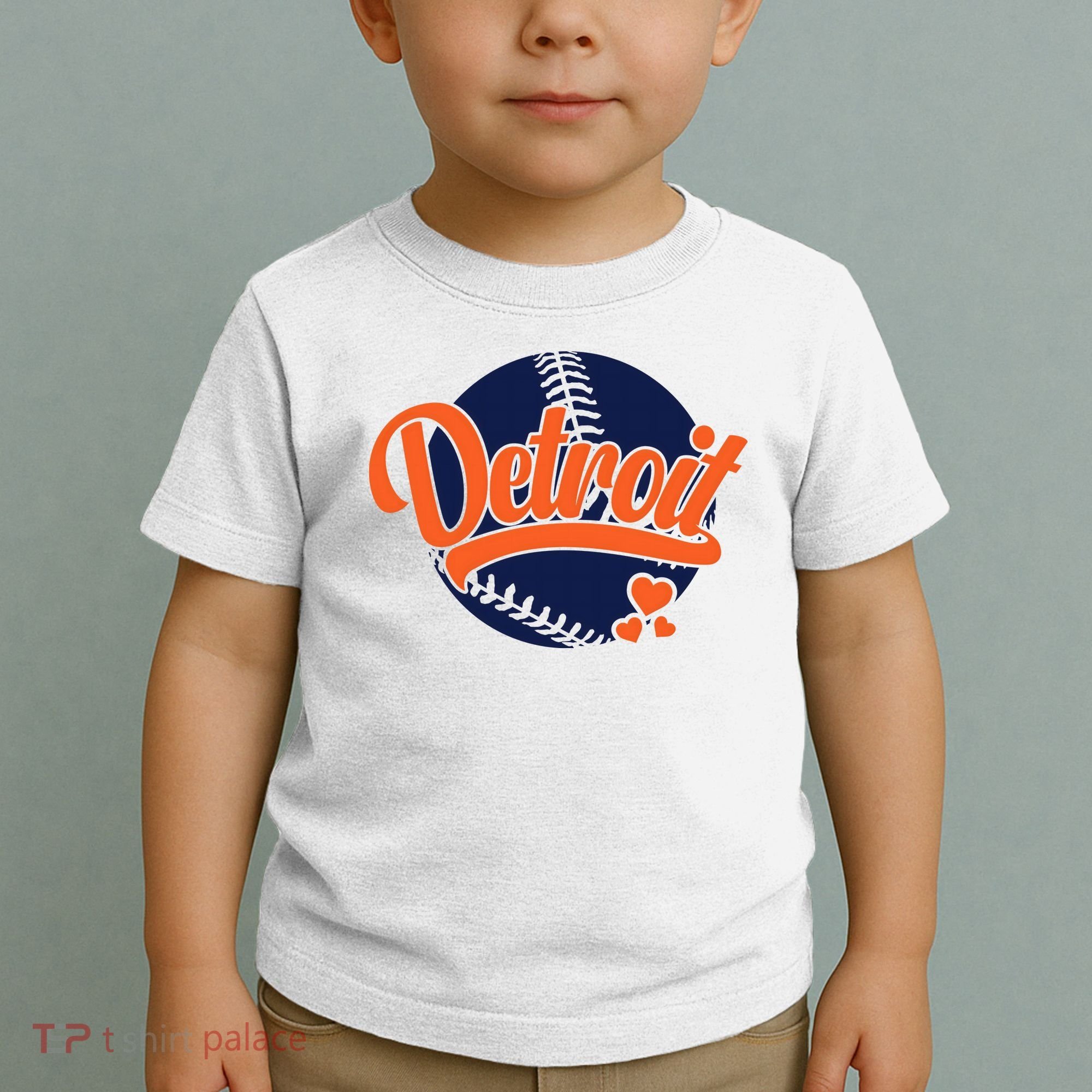 Love Detroit Baseball Toddler T-Shirt