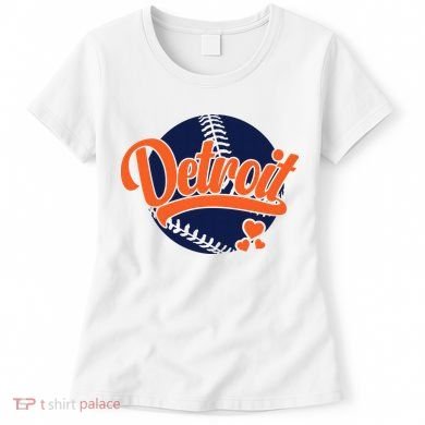 Love Detroit Baseball Women's T-Shirt