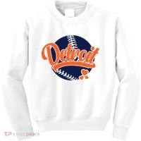 Love Detroit Baseball Kids Sweatshirt thumb 0